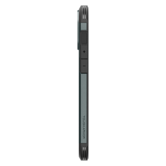 Carcasa Spigen pentru iPhone 16 Pro, Tough Armor Mag MagSafe, verde + 9H Tempered Glass