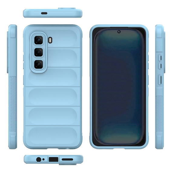 Huse pentru Infinix Hot 50 Pro 4G, Gaming Shockproof, albastru
