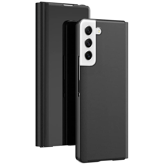 Huse pentru Samsung Galaxy S21 FE, Clear View, negru