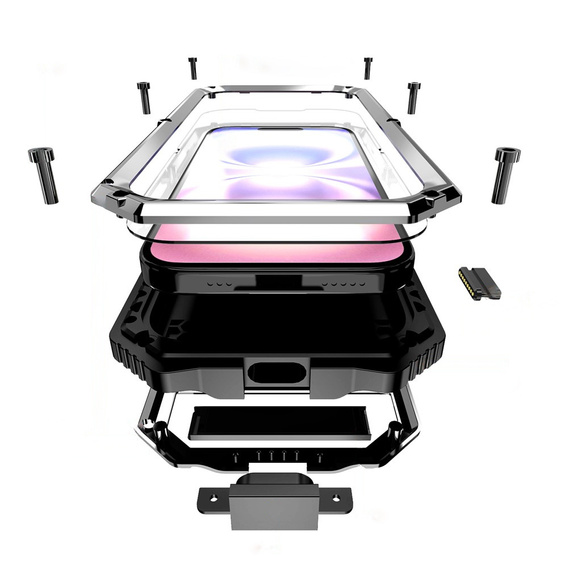 Carcasă blindată R-JUST cu suport pentru iPhone 17