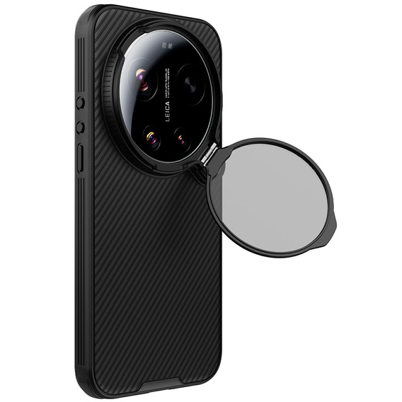 Husă magnetică Nillkin CamShield Prop pentru Xiaomi 17 Ultra, negru