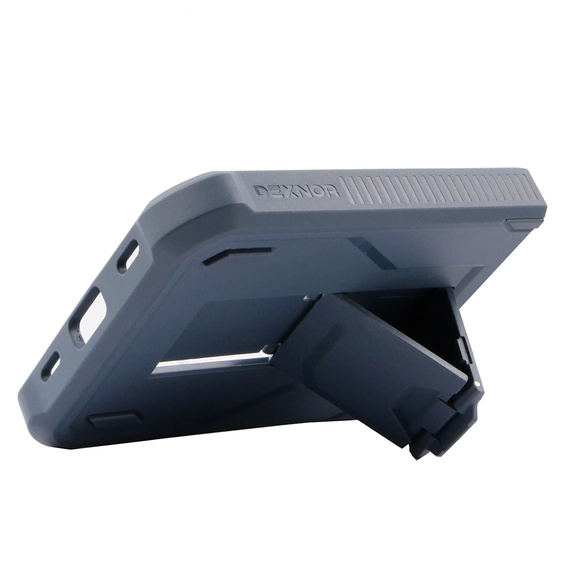 Husă blindată pentru Samsung Galaxy Z Flip 4 5G, Dexnor Clip Holder, albastru marin