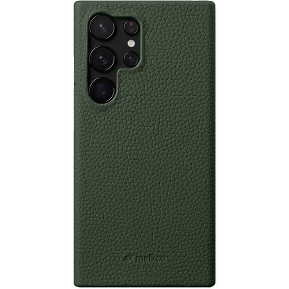 Carcasă MELKCO pentru Samsung Galaxy S24 Ultra, din piele, verde