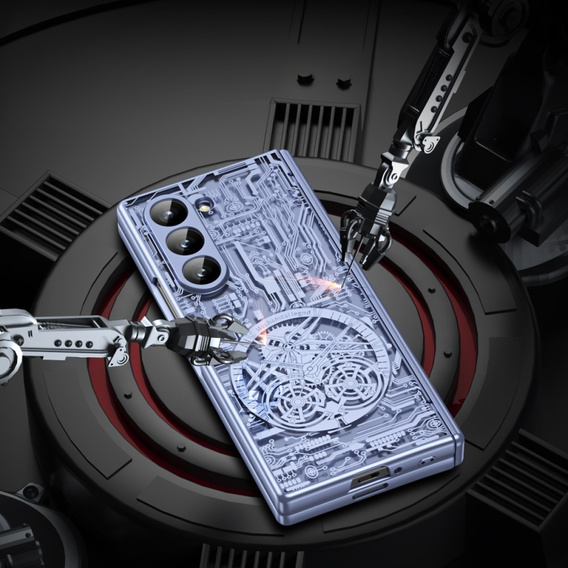 Husă pentru Samsung Galaxy Z Fold6 5G, Mechanical Legend, albastru
