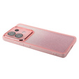 Carcasă pentru Xiaomi Redmi Note 13 5G, Glittery Powder, roz + sticlă călită 9H
