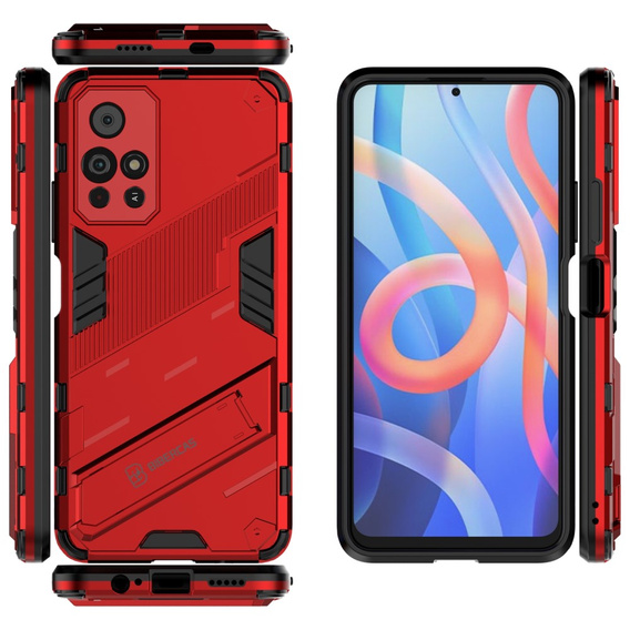 Husa pentru Xiaomi Poco M4 Pro 5G / Note 11S 5G, Military kickstand, albastru