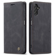 Husa CASEME pentru Samsung Galaxy A04S / A13 5G, Leather Wallet Case, negru