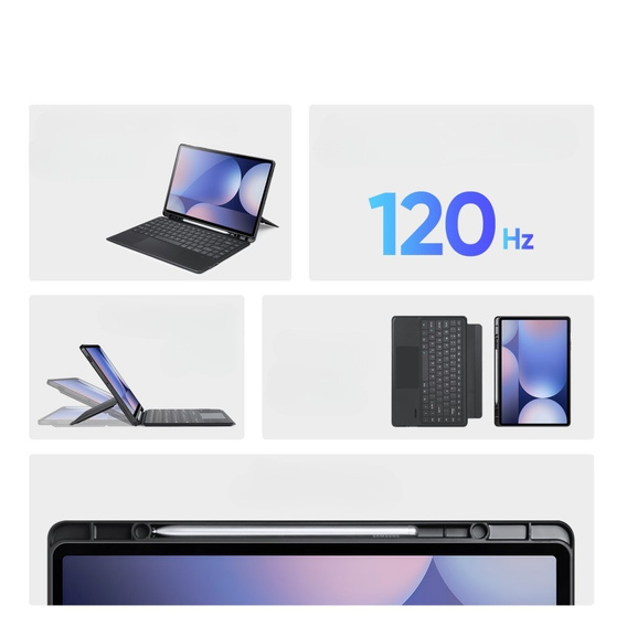 Husă pentru tastatură pentru Samsung Galaxy Tab S8 Ultra / S9 Ultra / S10 Ultra, Dux Ducis DK Series, negru