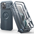 Husă blindată pentru iPhone 16 Pro Max, Dexnor CamProtect MagSafe, albastru (Două rame)