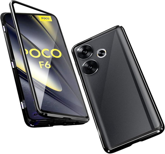 Carcasă pentru Xiaomi Poco F6, Frame Case, negru