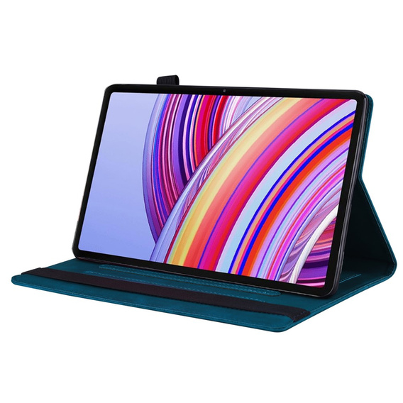 Husă pentru Xiaomi Redmi Pad Pro / Xiaomi Poco Pad, Classic, cu spațiu pentru stylus, albastru