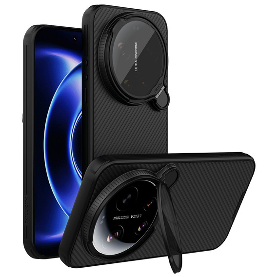 Husă magnetică Nillkin CamShield Prop pentru Xiaomi 17 Ultra, negru