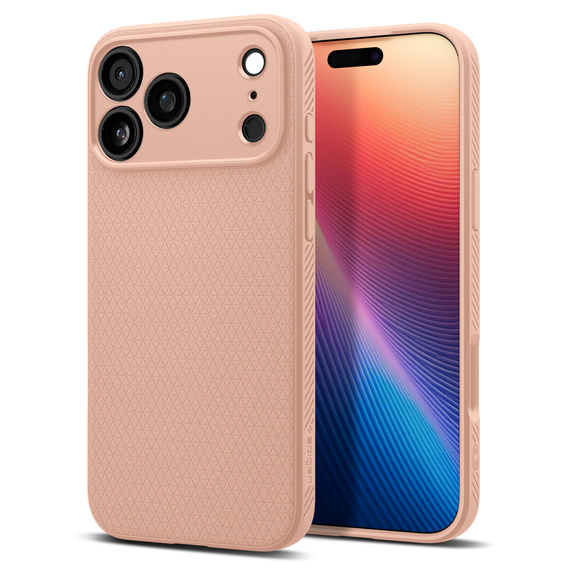 Carcasă Spigen Liquid Air pentru iPhone 17 Pro Max, Rose Titanium