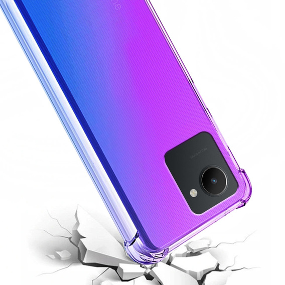 Husa pentru Realme C30 / Narzo 50i Prime, Gradient Dropproof, Violet / albastru