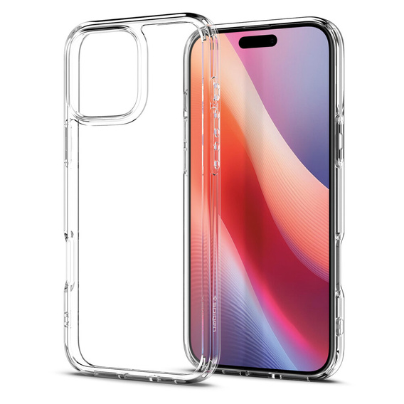 Carcasa Spigen pentru iPhone 16 Pro, Ultra Hybrid, transparentă + sticlă temperată 9H