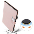 Husă pentru Samsung Galaxy Tab A7 Lite 8.7, cu clapetă, animal, roz