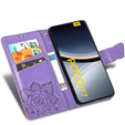 Cu clapetă pentru Xiaomi Poco F7, Butterfly, violet