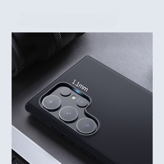Husa NILLKIN pentru Samsung Galaxy S24 Ultra, Frosted Shield, pentru MagSafe, negru