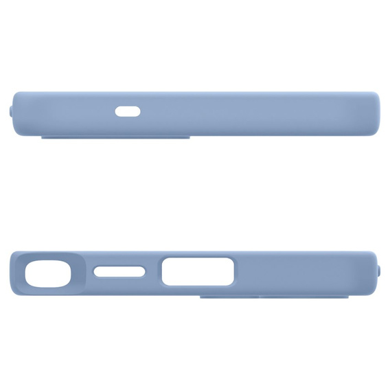 Carcasă Spigen pentru Samsung Galaxy S25 Ultra, Silicone Fit Mag, albastru + sticlă călită