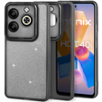 Huse pentru Infinix Hot 40i, Glittery Powder, negru