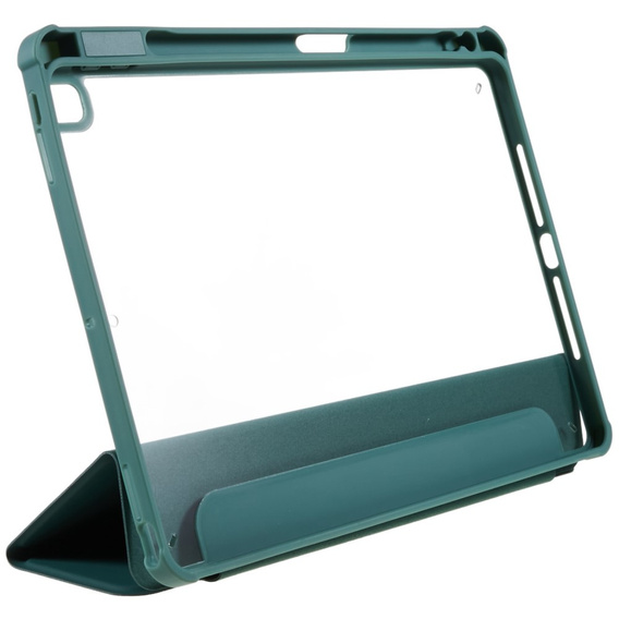 Husă pentru iPad 10.2 2021 / 2020 / 2019, Smartcase Hybrid, cu spațiu pentru stylus, verde închis