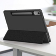 Husă pentru Lenovo Tab P12, Smartcase cu spațiu pentru stylus, negru