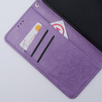 Cu clapetă pentru Motorola Moto G54 5G, Butterfly, violet