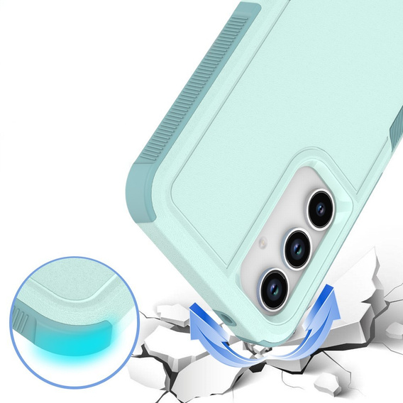 Husa blindată pentru Samsung Galaxy A56 5G, Dual Shockproof, verde