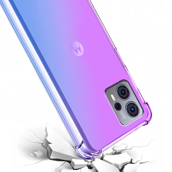 Husa pentru Motorola Moto G23 / G13 4G, Gradient Dropproof, Violet / albastru