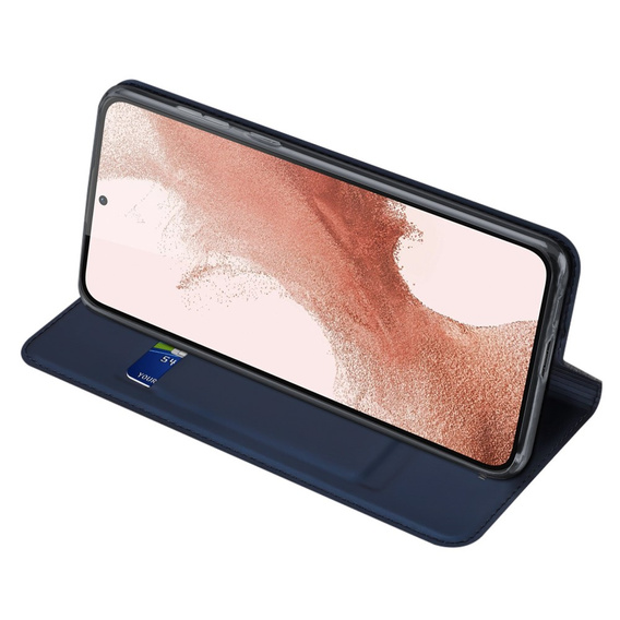 Dux Ducis Huse pentru Samsung Galaxy S23, Skinpro, albastru închis