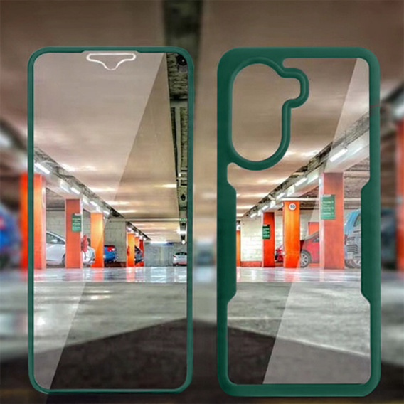Carcasă pentru Xiaomi Poco X7 Pro 5G, Shockproof, cu folie, verde