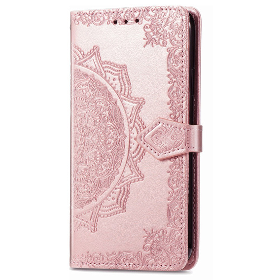 Cu clapetă pentru Oppo A98 5G, Mandala, roz rose gold