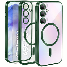 Husă pentru Samsung Galaxy A55 5G, Electro MagSafe, + Sticlă pentru ecran