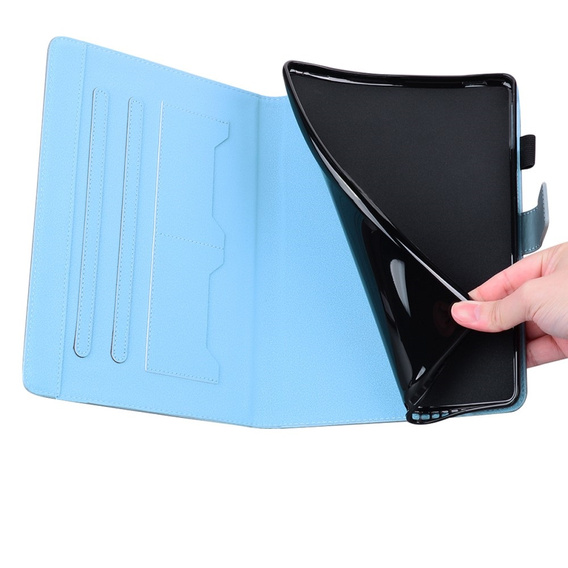 Husă pentru Lenovo Tab M10 Plus 10.6 Gen 3, cu clapetă, animal, albastru