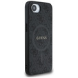 GUESS Huse pentru iPhone 16E, 4G Ring Classic Logo, negru