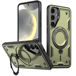 Carcasă pentru Samsung Galaxy S25+ Plus, Military MagSafe, verde