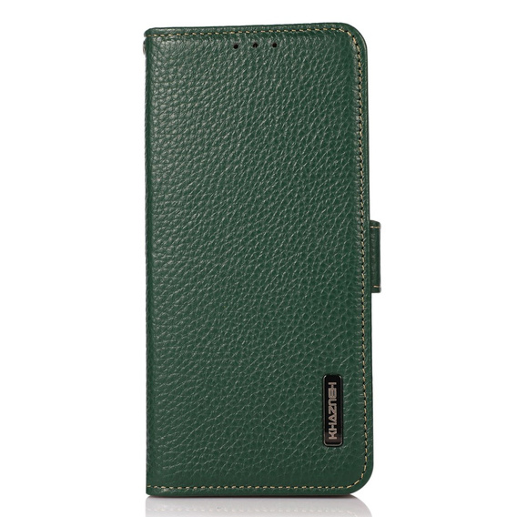 KHAZNEH RFID caz pentru Samsung Galaxy S23 Ultra, Litchi Texture, verde