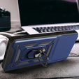 Husă blindată pentru Honor 400 Pro 5G, CamShield Slide, albastru