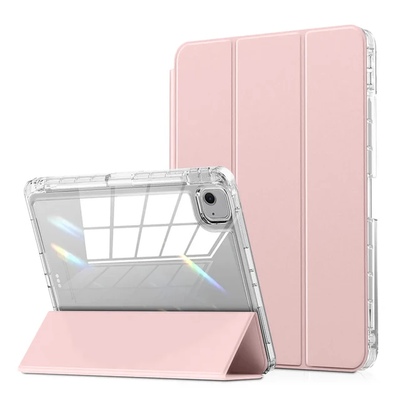 Husă pentru iPad Air 13" 2025/2024 (7/6 gen.), Smartcase Hybrid, cu spațiu pentru stylus, roz