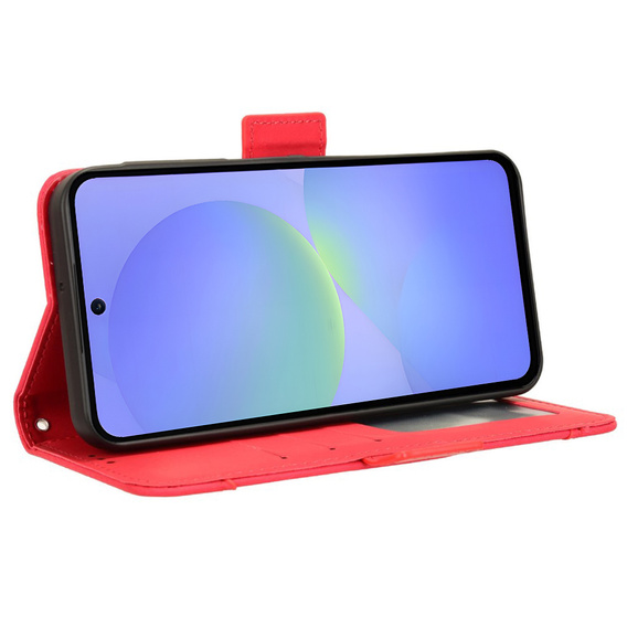 Cu clapetă pentru Samsung Galaxy A36, Card Slot, roșu