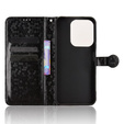Husa cu clapetă pentru Xiaomi Redmi 15C 4G/LTE, Wallet Rhombus, negru