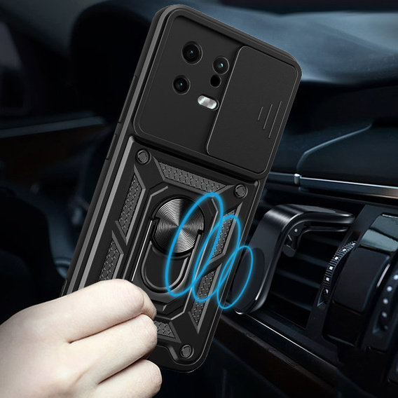 Husă blindată pentru Xiaomi 13, CamShield Slide, negru