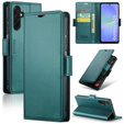 Husă pentru Samsung Galaxy A36, ERBORD Glossy Litchi, portofel cu clapetă, verde