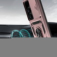 Husă blindată pentru Samsung Galaxy S24 Ultra, CamShield Slide, roz rose gold