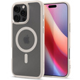 Carcasă MagSafe Spigen pentru iPhone 16 Pro Max, Ultra Hybrid, transparent / titan + 9H Tempered Glass