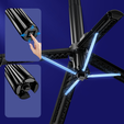 Blavec Selfie Stick Aluminium Fusion P07 cu MagSafe, lumini LED și telecomandă