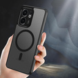 Husă pentru Oppo Reno 13F / Oppo Reno 13FS, pentru MagSafe, ERBORD Matt Case, negru