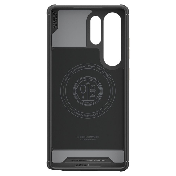 Carcasa Spigen pentru Samsung Galaxy S25 Ultra, Core Armor MagSafe, negru + 9H Tempered Glass