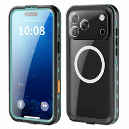 Husă pentru iPhone 17 Pro Max, IP68 rezistentă la apă, SHELLBOX MagSafe, albastru