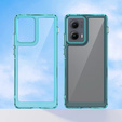 Huse pentru Motorola Edge 50 Fusion 5G, Fusion Hybrid, transparent / albastru